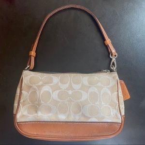 Y2K Coach Demi Bag Leather Cream Colored